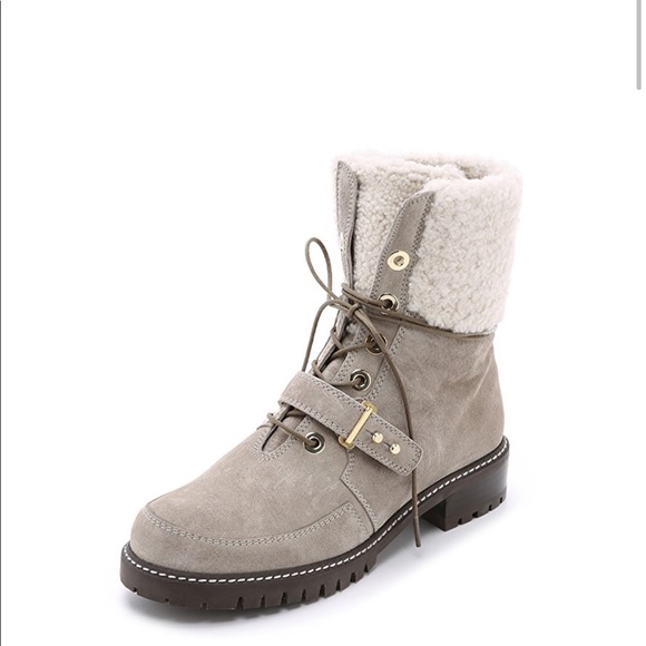 Stuart Weitzman Shoes - STUART WEITZMAN Viking Shearling Lug Sole Boot
